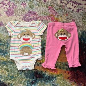 Baby Starters Sock Monkey Outfit
